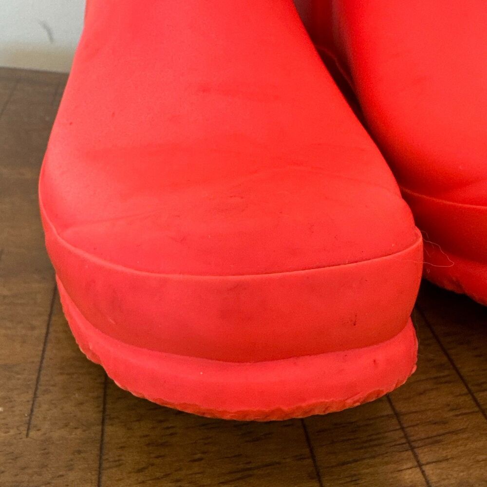 Hunter Original Tall Rain Boots Neon Pink Womens Size 6 edgy bright - Picture 6 of 13